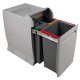 City 450 PO Bin Hinged 2x8+18L Lt/Dk Grey