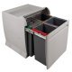 City 600 PO Bin Hinged 4x12L Lt/Dk Grey