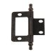 Finial Flush Hinge 50x36x1mm Steel/Zinc Alloy FB x2
