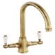 Abode AT1028 Ludlow Dual Lvr C-Tap Brs