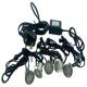LED Plinth Lgt Set D30mm 5x12V/5W Wht