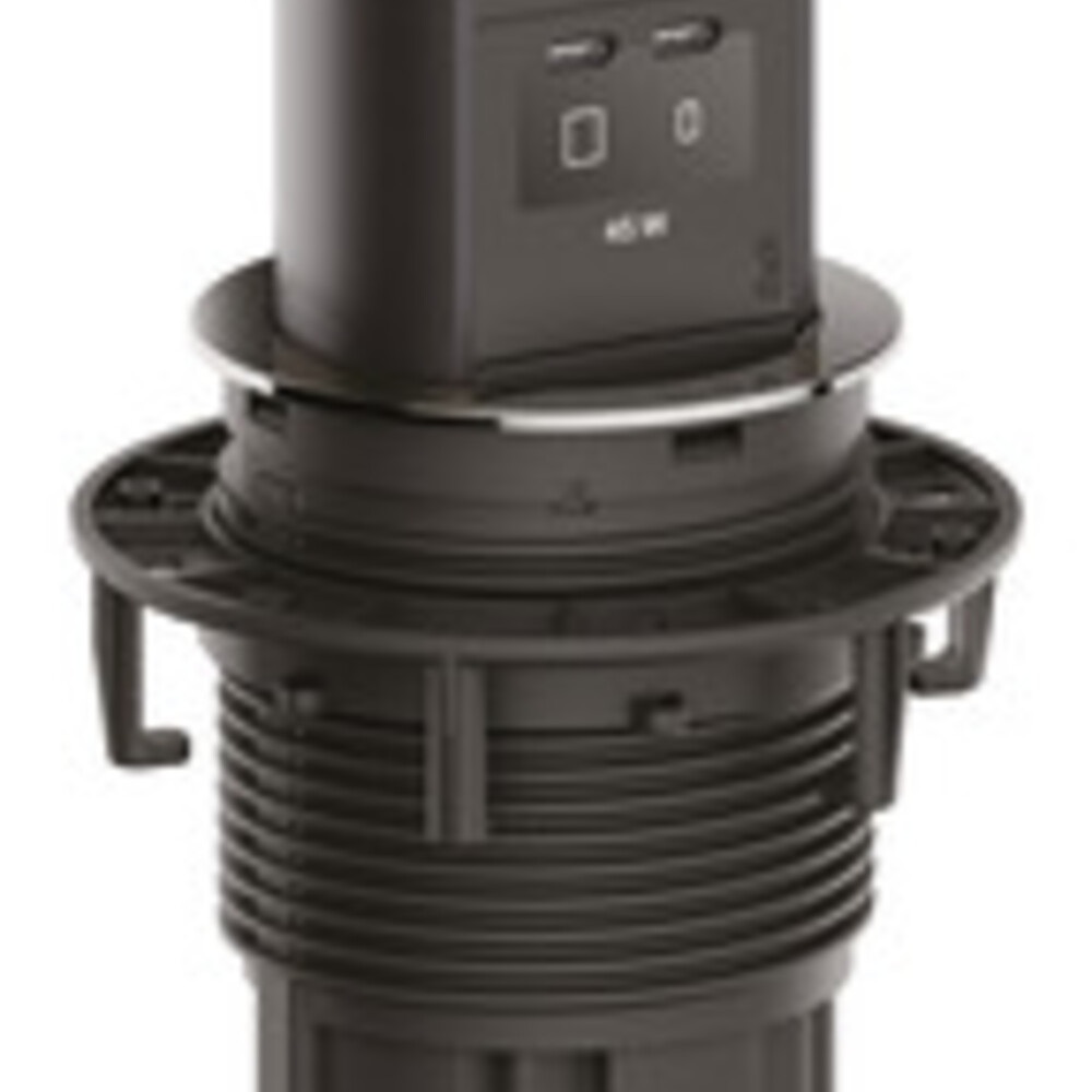 BachM Elevator 2 Sckt OL 1xUK,USB Fixing Centres SSE