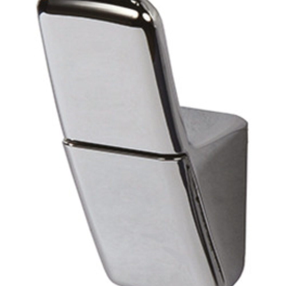 Coat Hook Sgl 46x18x28mm Zinc Alloy w Plastic Cvr PC