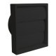 Manrose 100mm Grv Shutter Grille Black