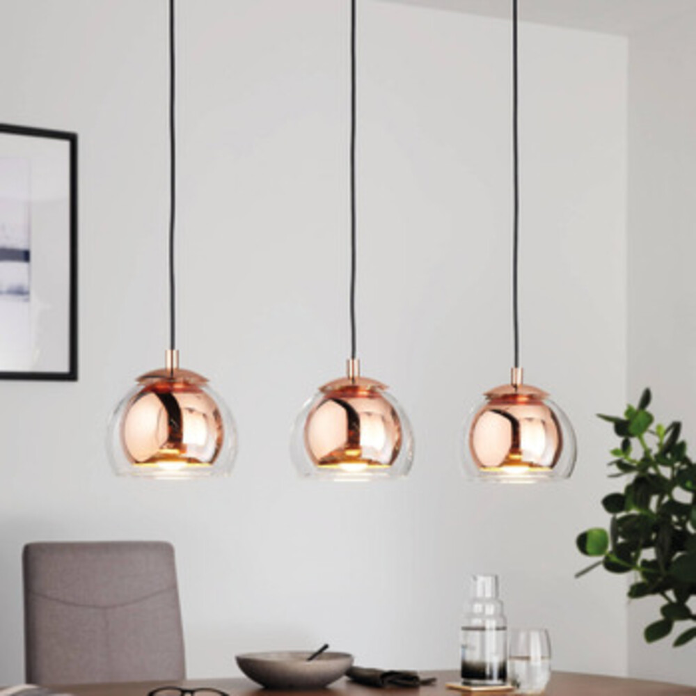 Eglo Rocamar 3 Plastic L780 3x40W E27 Copper/Clr