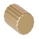 Scallop Round Knob Zinc Alloy Mt.Brs Eff D21x28mm