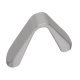 Dropp Knob Aluminium Brsh Nickel 64mm Fixing Centres