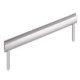Moon Pull Handle Aluminium Steel Steel Look 320mm Fixing Centres
