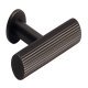 Longham T Knob Steel Antique 50mm