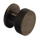 Harlington Round Knob Steel Antique Brz D38mm