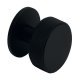 Harlington Round Knob Steel Matte Black D38mm