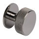 Harlington Round Knob Steel Polished Nickel D38mm