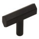 Pencil T Knob Steel Matte Black 50x12x31mm