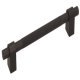 Salzano Pull Handle Aluminium Matte Black 160mm Fixing Centres