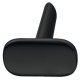 Pebble Knob Zinc Alloy Matte Black 46x31mm