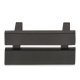 Split Pull Handle Zinc Alloy Matte Black 128mm Fixing Centres