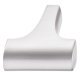 Onega T Knob Zinc Alloy Bru Nickel Plt 47x33mm