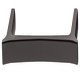 Up Pull Handle Zinc Alloy Matte Black 320mm Fixing Centres