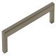 U Pull Handle Zinc Alloy Bru Nickel 28.5x320mm Fixing Centres