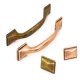 Shapes D Handle Zinc Alloy Antique Copper 128mm Fixing Centres