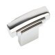 Jazz Pull Handle Zinc Alloy Polished Chrome 16mm Fixing Centres