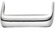 D Pull Handle Steel Polished Chrome D8x30mm 128mm Fixing Centres