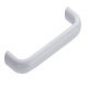 D Pull Handle Steel D10mmx35mm White 128mm Fixing Centres