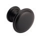 Knightsbridge Knob Zinc Alloy Black D30x23mm