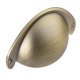 Knightsbridge Cup Handle Zinc Alloy AB 64mm Fixing Centres
