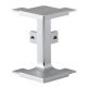 Gola System C+ Profile Conn.Ext Crn Aluminium Wht