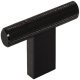 Graf 2 T Knob Aluminium Black D10x60x33mm