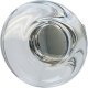 Glacio Knob Zinc/Gls Clr/Nickel D44x25mm