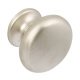 Coco Knob Zinc Alloy Stainless Steel Effect D30x23mm