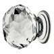 Harley Knob Glass/Brass Polished Chrome D35x45mm