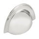 Bevera Cup Handle Brass Polished Nickel 64mm Fixing Centres