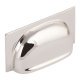 Queslett Cup Handle Brass Polished Nickel 96mm Fixing Centres