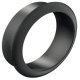 Cylinder Rosette D18mm Steel Black
