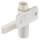 Espagnolette Top+Btm Catch Hooks LH Wht