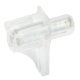 Shelf Support D5mm Plug Steel Glv/Plastic Trans