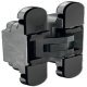 180D 3D Con Cabinet Hinge Zinc Alloy/Plastic Black/Black