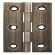 Butt Hinge 64x35mm w Stainless Steel Pin Brs Antique Brs