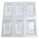 Door Buffer Pad 12x12mm Plastic Trans x6pc