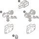 Hafele System 9 IF Add Btm Guide Zinc Alloy NP