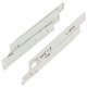 Roller Drawer Runner Base Full 50kg 600mm Wht