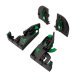 Dynapro 4D Clip+Adapter Set Plastic Dk Grey