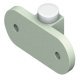 Tambour Door End Stop+Buffer Plastic Nat Col