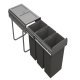 Tek PO 300 Bin Hinged 3x10L Dark Grey