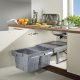 Ninka Easywaste PO 400 Bin 2x16L Grey