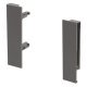 MXS Slim Gls Pnl Hldr Set 167mm Plastic Grey