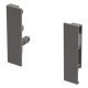 MXS Slim Fnt Bracket Set 135mm Plastic Grey